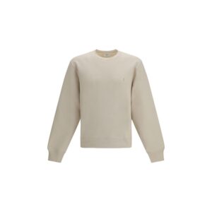 Trendy Beige Soft Cotton Sweatshirt designed by Saint Laurent