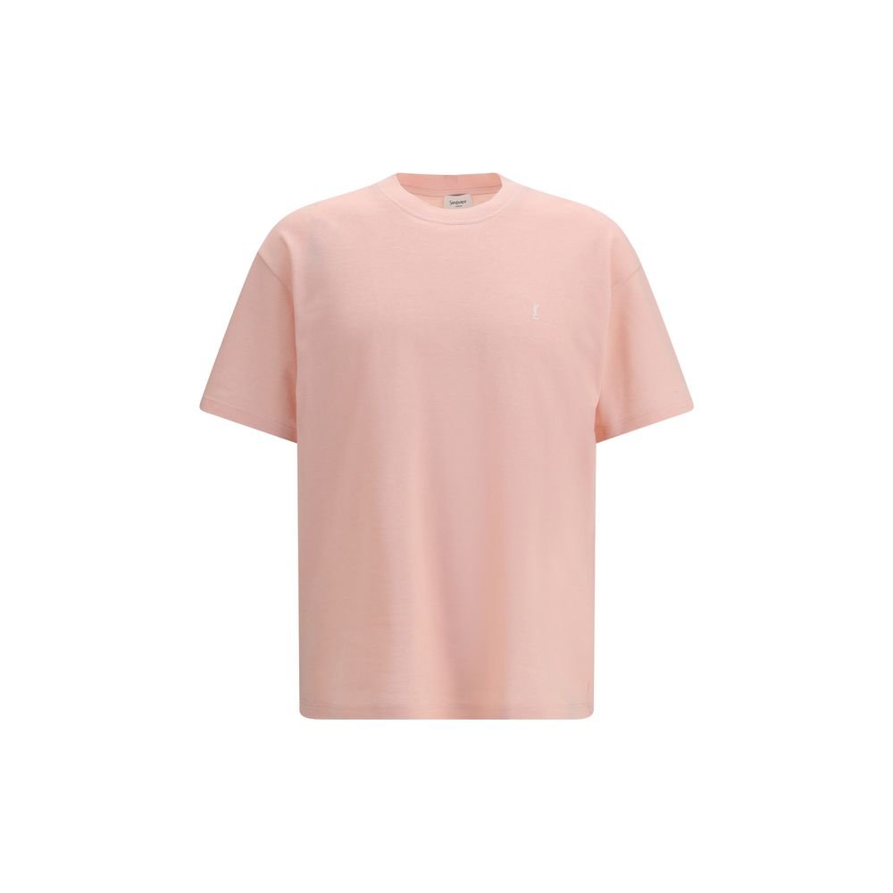 Stylish Pink Soft Cotton T-Shirt designed by Saint Laurent
