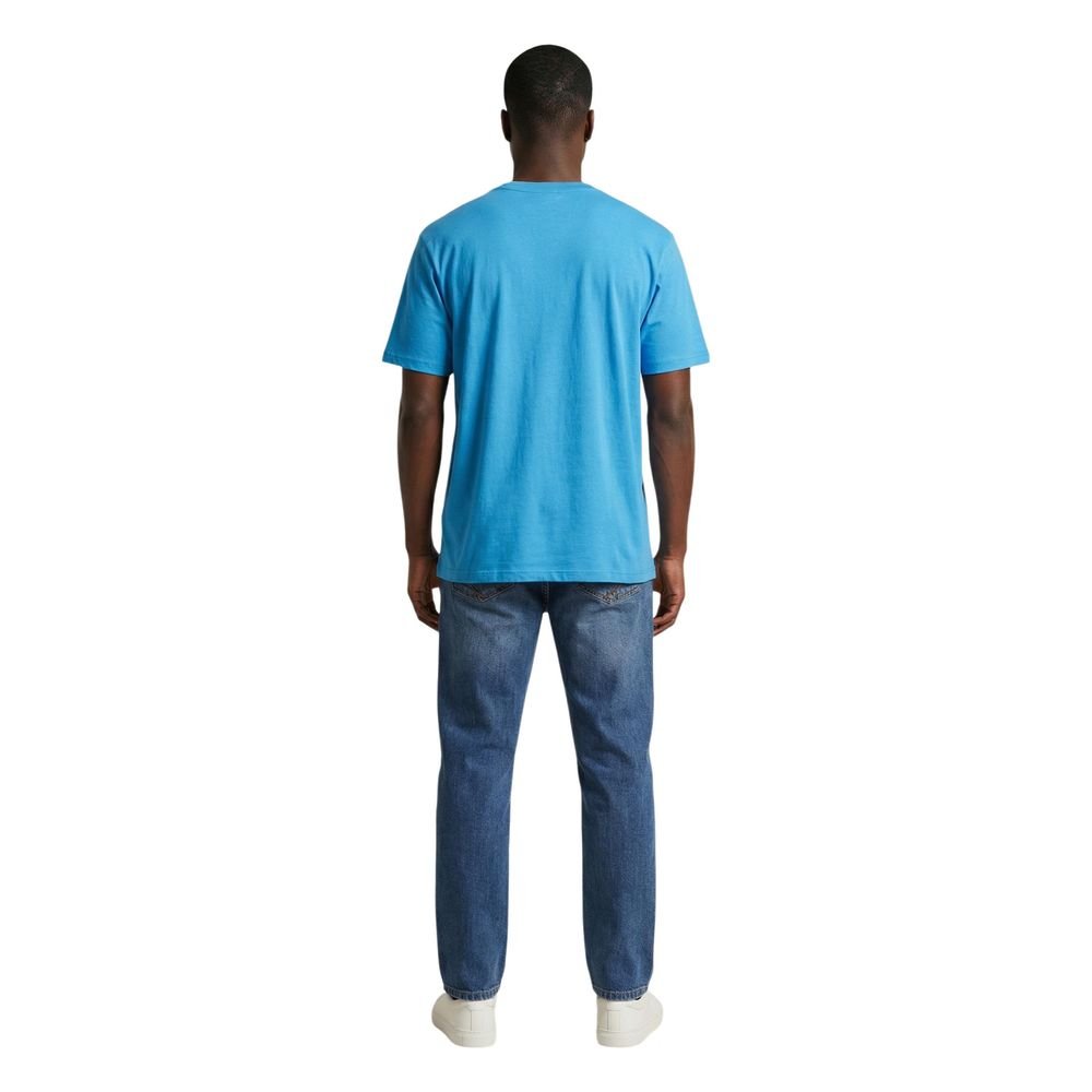 Original Blue Cotton T-Shirt designed by Lyle&Scott - Image 3