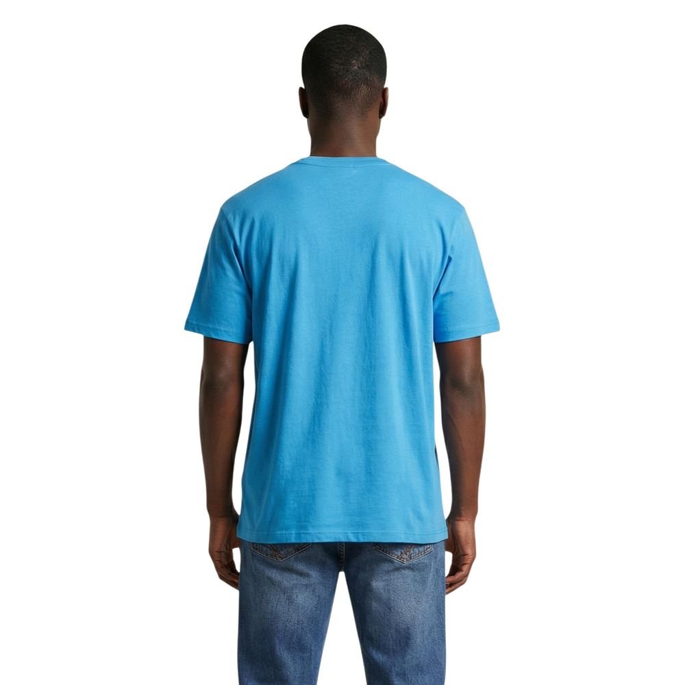 Original Blue Cotton T-Shirt designed by Lyle&Scott - Image 4