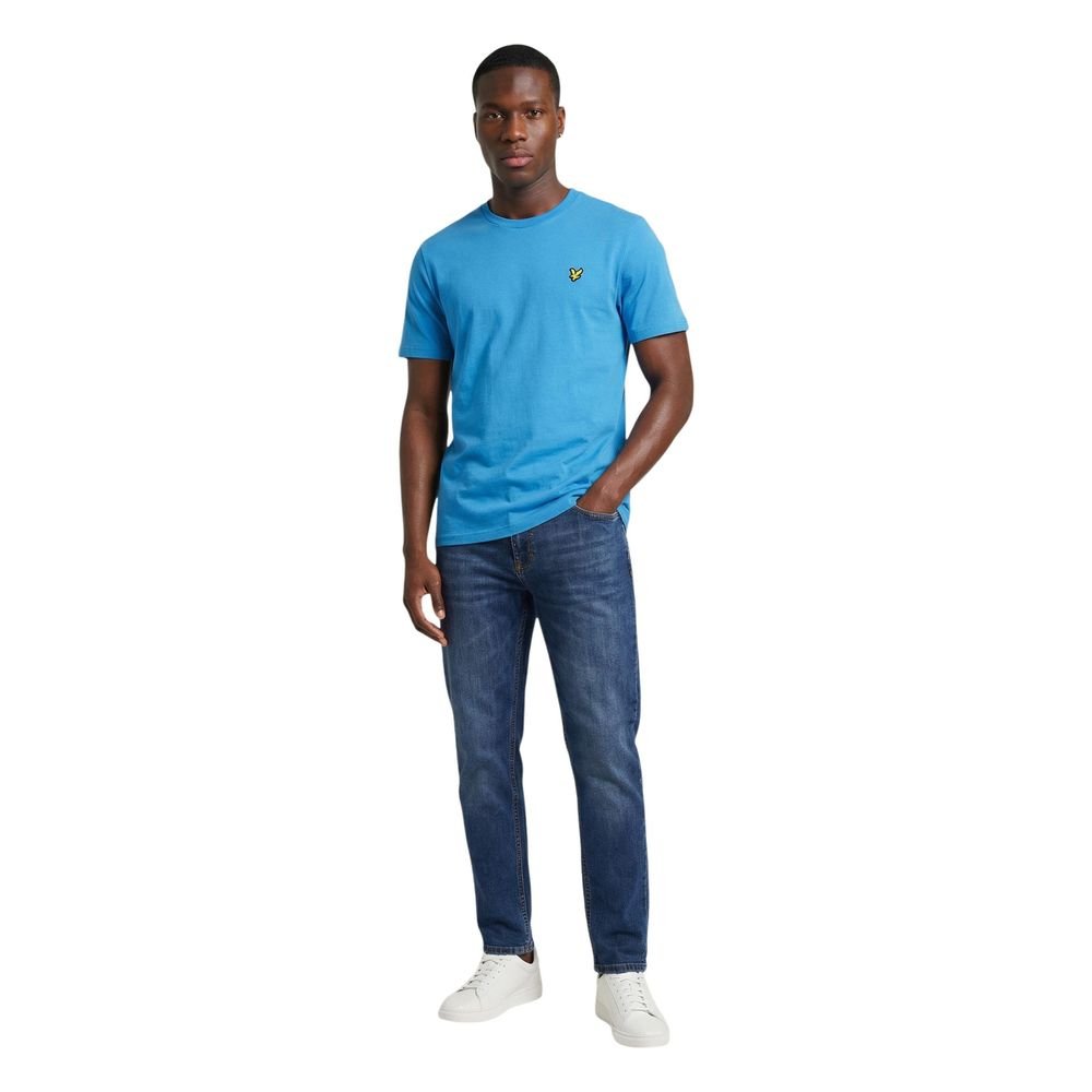 Original Blue Cotton T-Shirt designed by Lyle&Scott - Image 5