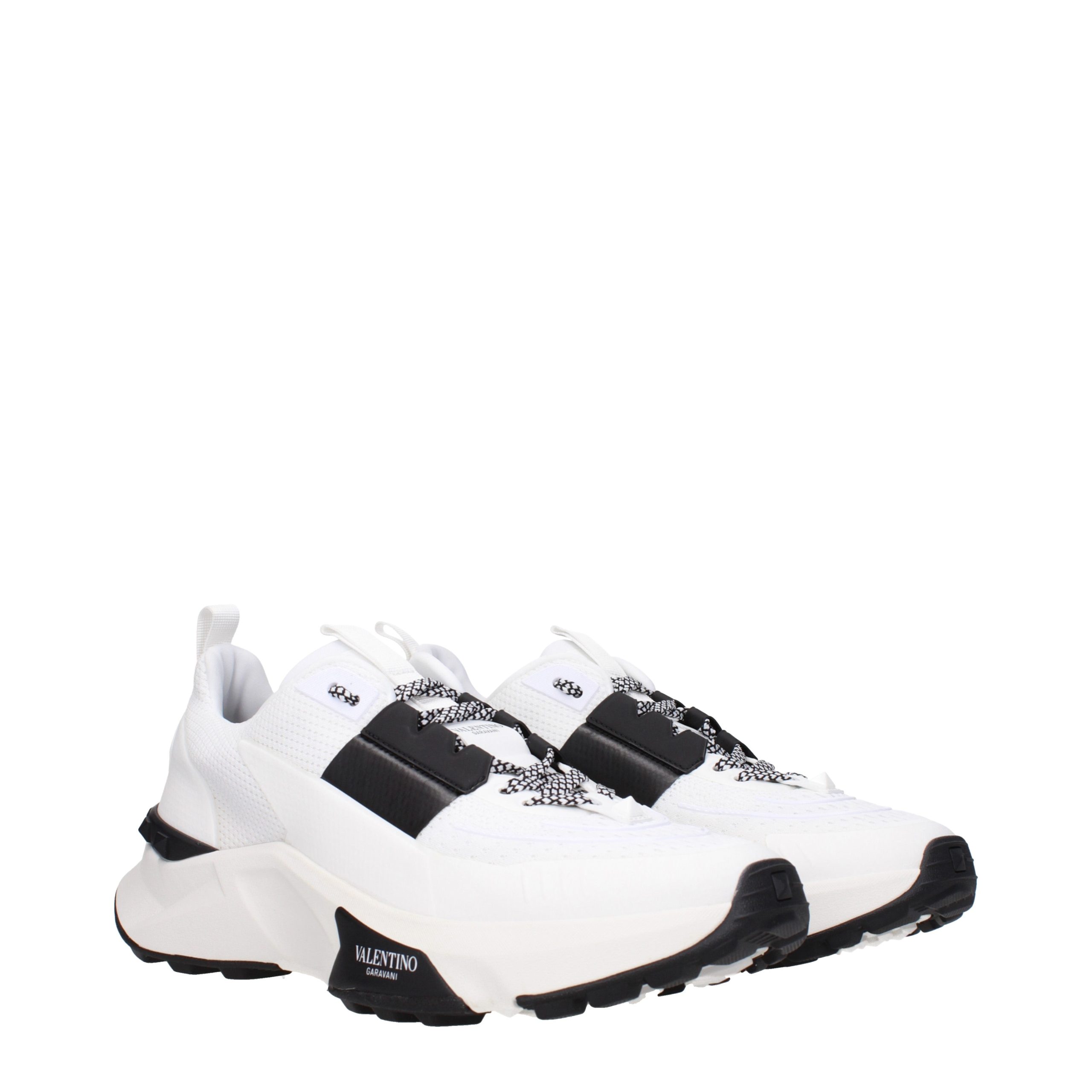 Elegant White Fabric Athletic Sneakers by Valentino Garavani - Image 2