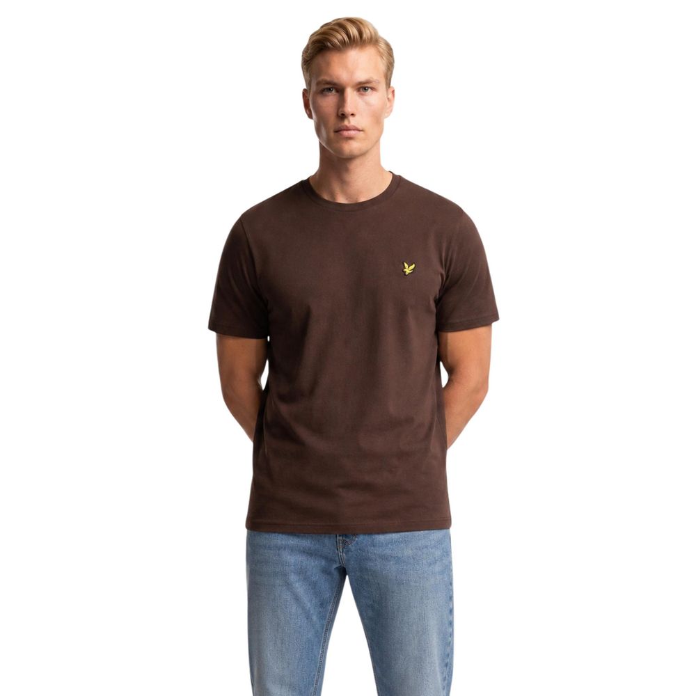 Stylish Brown Soft Cotton T-Shirt designed by Lyle&Scott