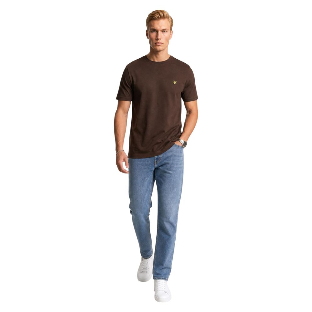 Stylish Brown Soft Cotton T-Shirt designed by Lyle&Scott - Image 2