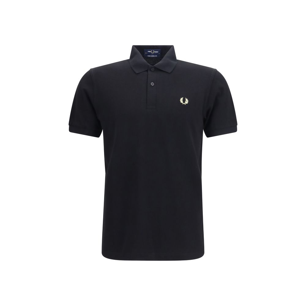 Original Black Cotton Polo Shirt designed by Fred Perry