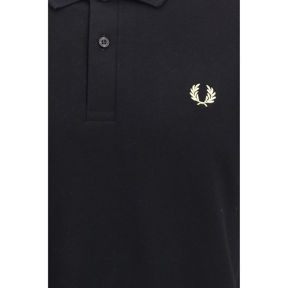 Original Black Cotton Polo Shirt designed by Fred Perry - Image 3