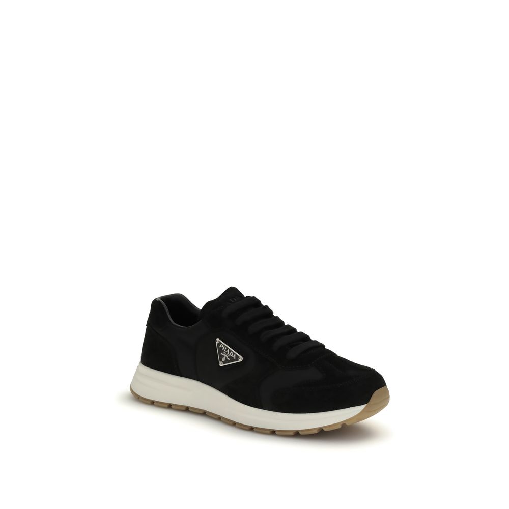 Elegant Black Low Top Athletic Sneakers designed by Prada - Image 2