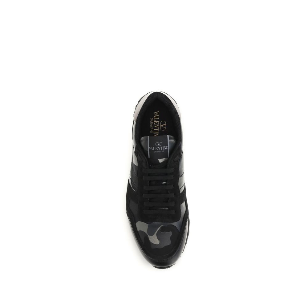 Black Low Top Athletic Sneakers designed by Valentino Garavani - Image 4