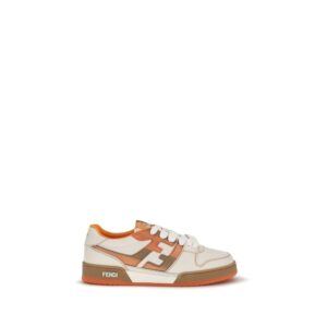 Opulent Low Top Leather Athletic Sneakers designed by Fendi