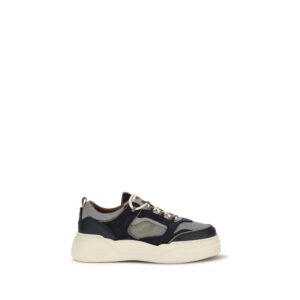 Chic Low Top Leather Athletic Sneakers designed by Fendi
