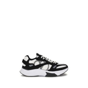 Multicolor Fabric Athletic Sneakers