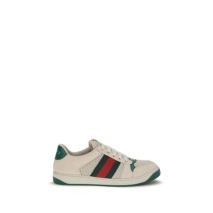 Elegant Beige Fabric Low Top Sneakers designed by Gucci