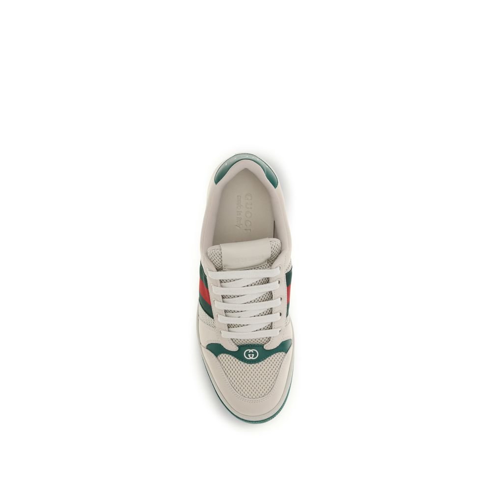 Elegant Beige Fabric Low Top Sneakers designed by Gucci - Image 4
