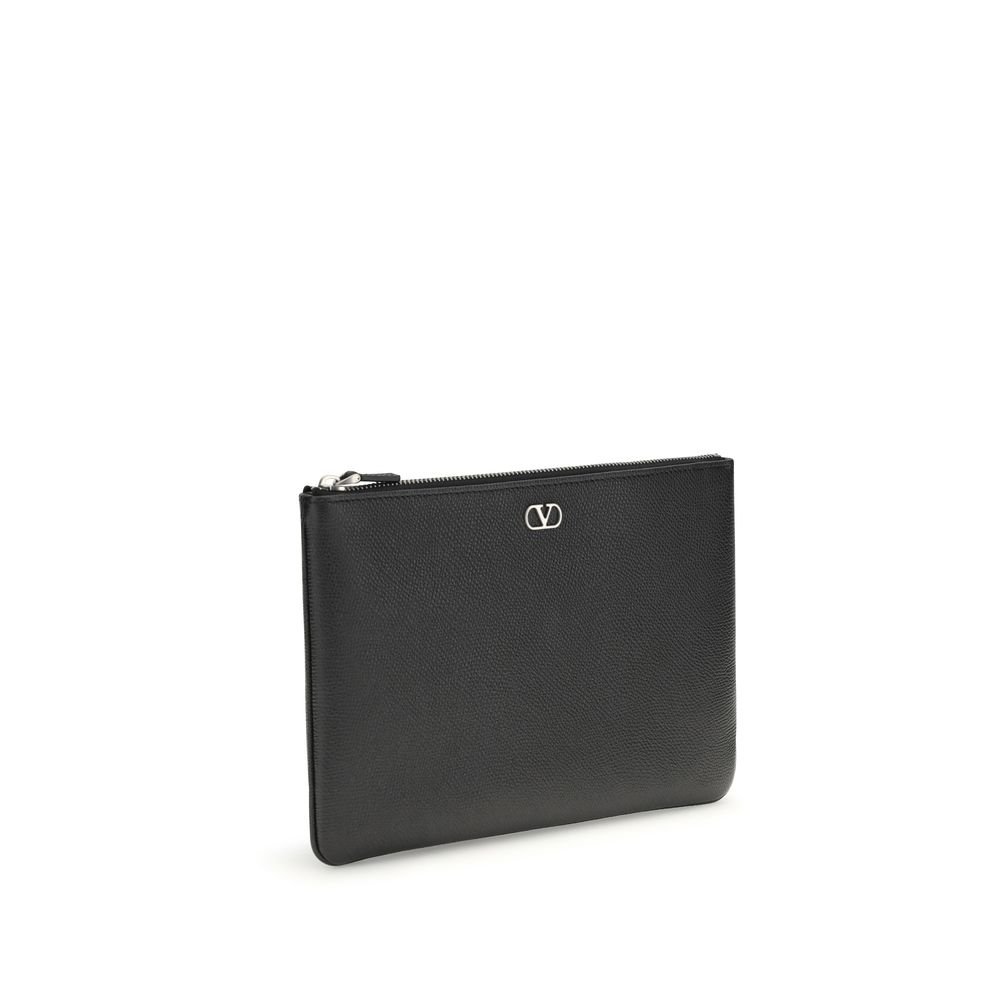 Black Calf Leather Bos Taurus Clutch Bag - Image 2