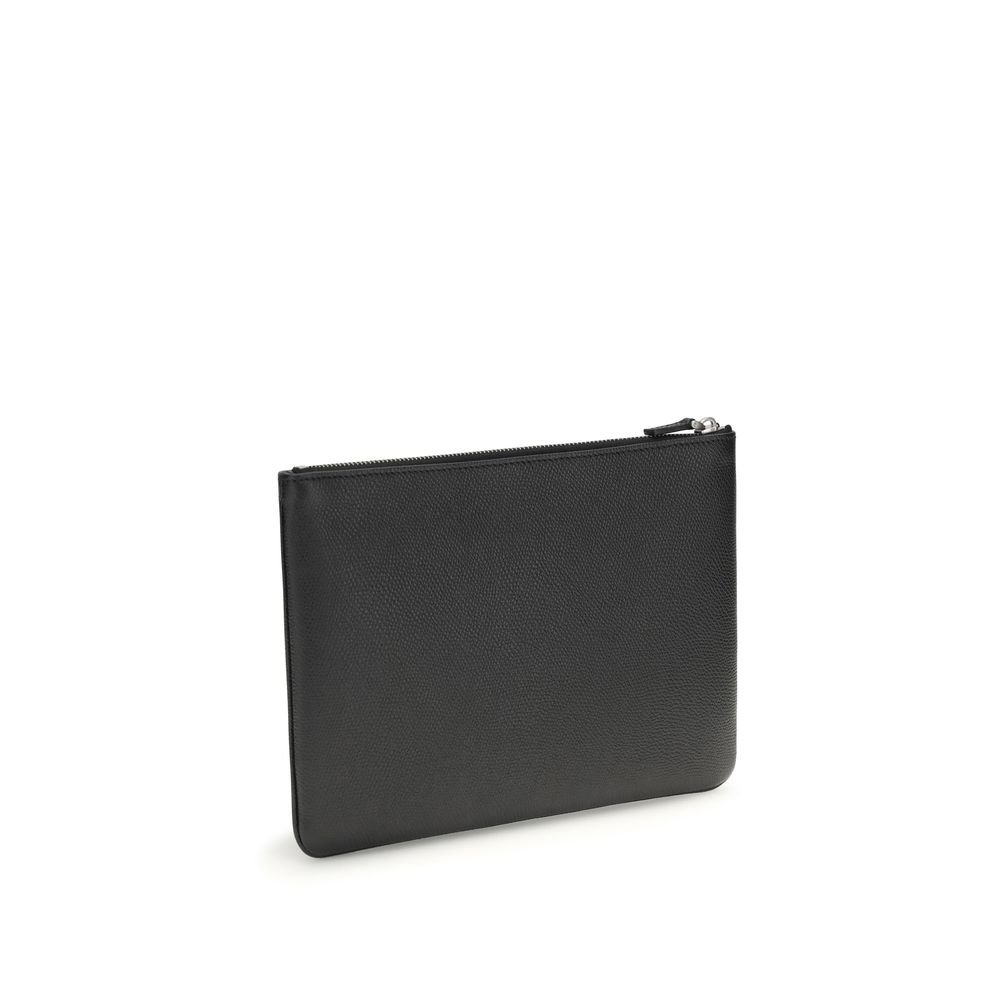 Black Calf Leather Bos Taurus Clutch Bag - Image 3