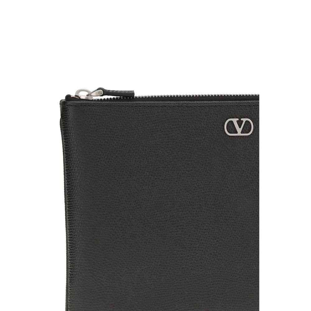 Black Calf Leather Bos Taurus Clutch Bag - Image 4