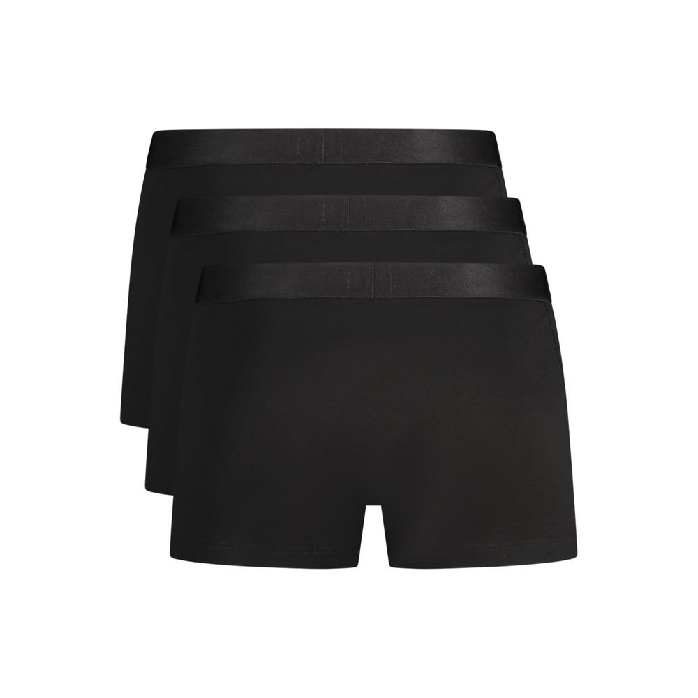 Black Cotton 3-Pack Boxers Underwear designed by Hugo Boss - Image 2