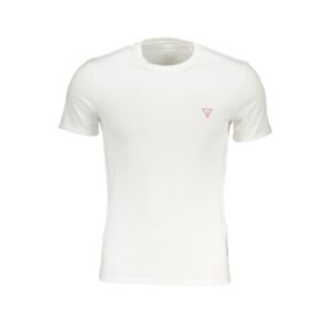 Classic White Organic Cotton Men's T-Shirt designed by Guess