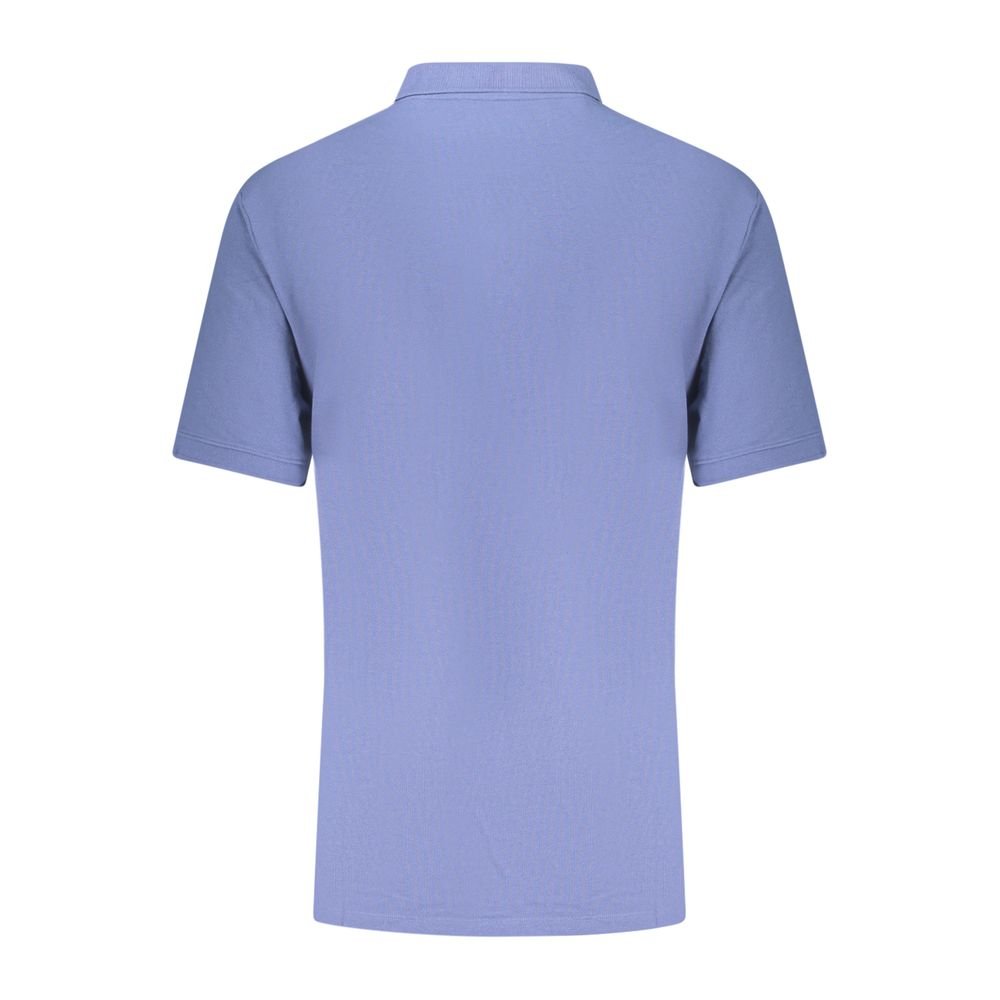 Blue Cotton Men Polo - Image 2