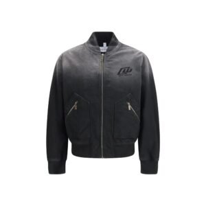 Urban Style Black Cotton Bomber designed by Off-White