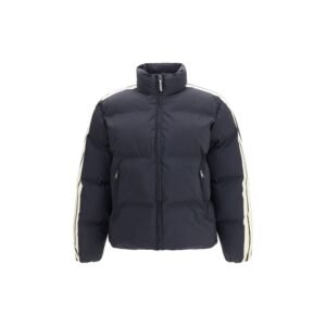 Black Track Down Full-Length Jacket designed by Palm Angels