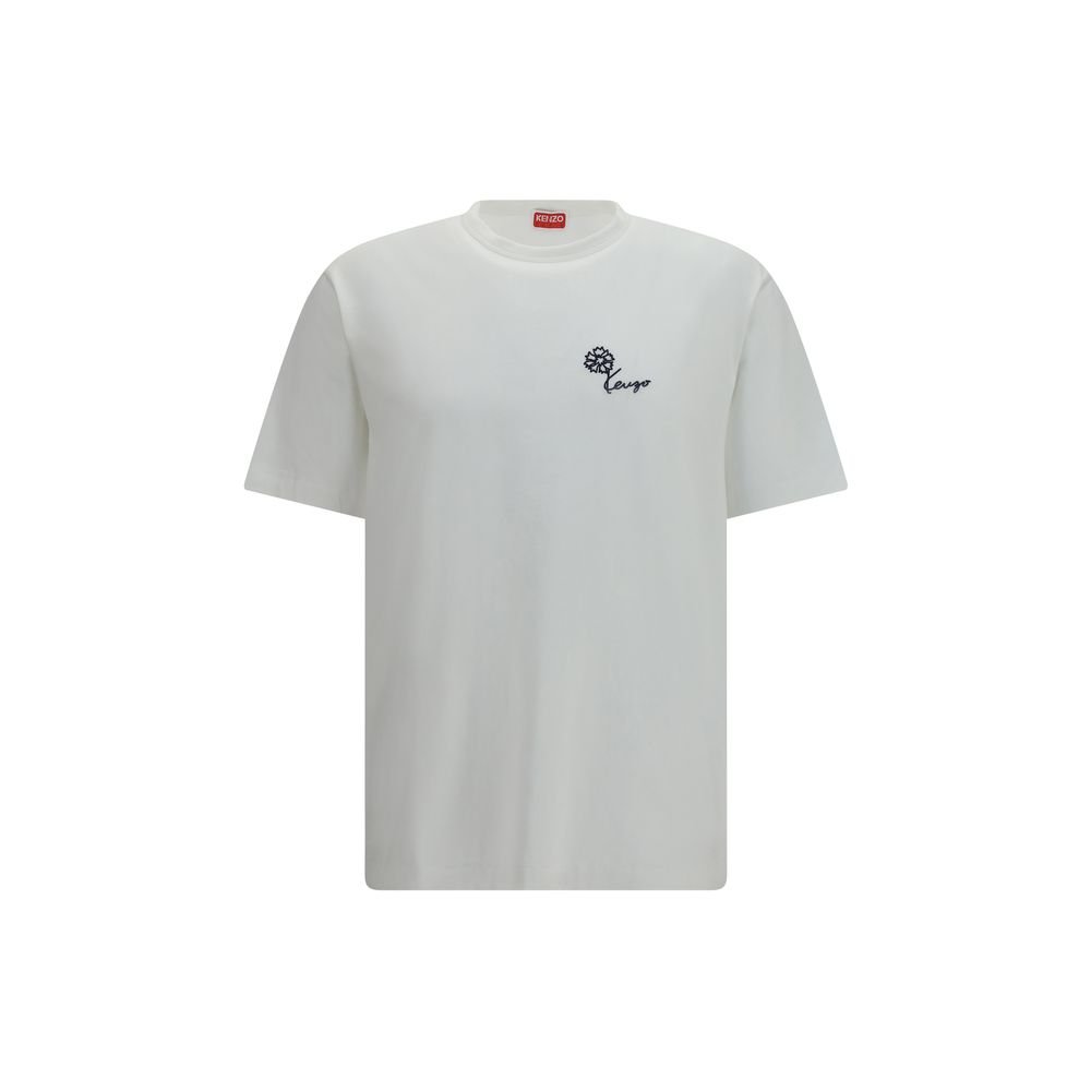 Stylish White Soft Cotton Tulip T-Shirt designed by Kenzo