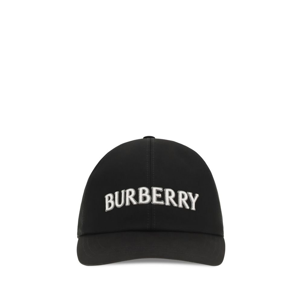 Black Cotton Logo Baseball Cap designed by Burberry