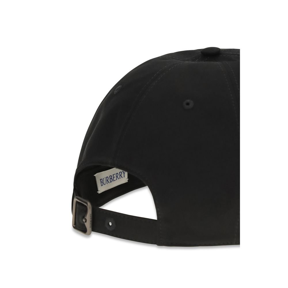 Black Cotton Logo Baseball Cap designed by Burberry - Image 3