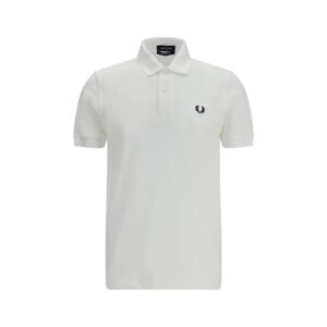 Stylish White Soft Cotton T-Shirt designed by Fred Perry