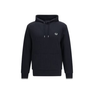 Trendy Black Soft Cotton Sweatshirt designed by Fred Perry