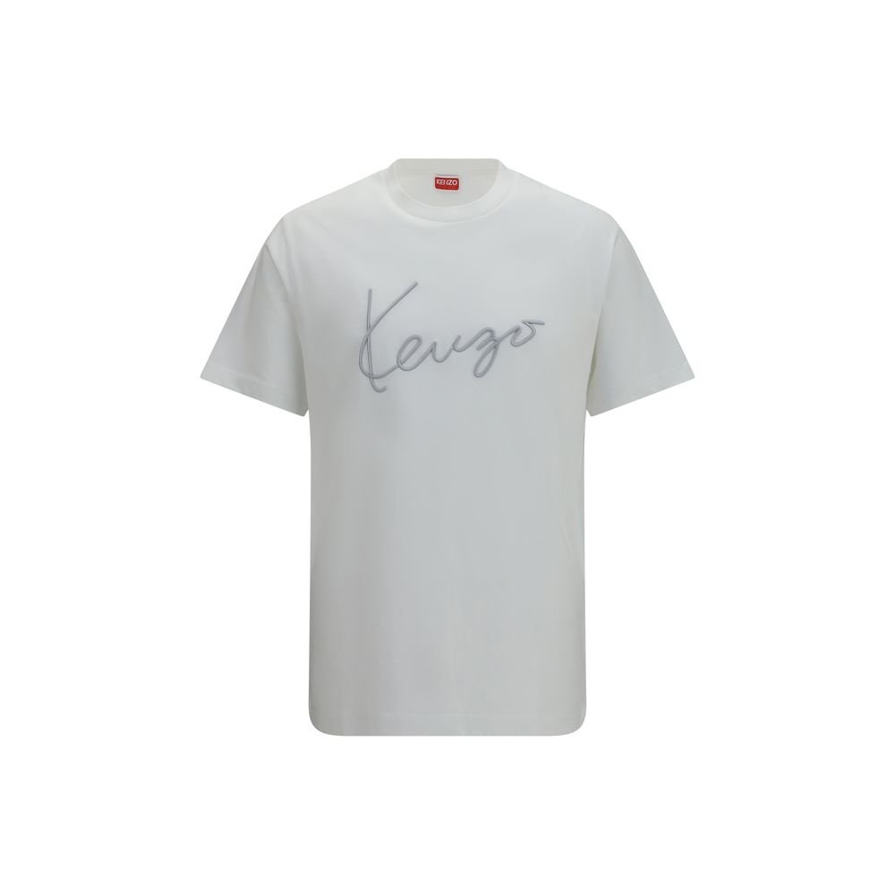 Chic White Soft Cotton T-Shirt designed by Kenzo