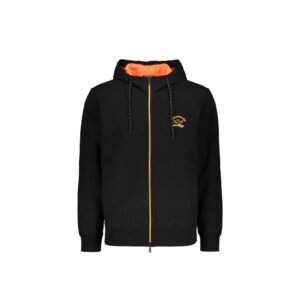 Stylish Black Soft Cotton Hoodie designed by Paul&Shark