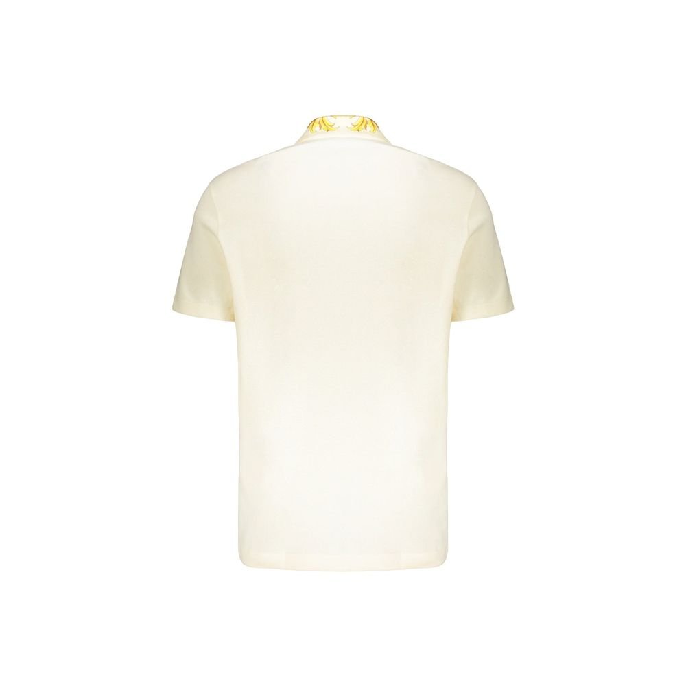 Elegant White Soft Cotton Polo T-Shirt designed by Versace - Image 2
