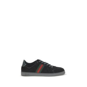 Opulent Black Fabric Athletic Sneakers designed by Gucci