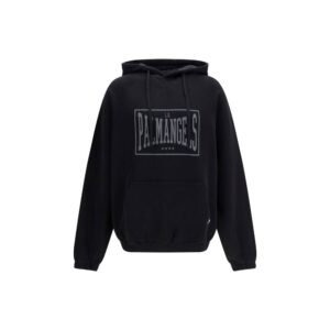 Stylish Black Soft Cotton Box Hoodie designed by Palm Angels
