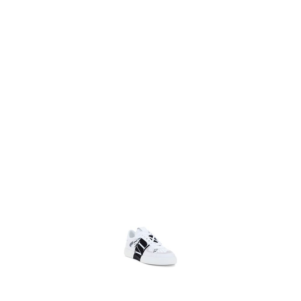 White Leather Athletic Sneakers designed by Valention Garavani - Image 2