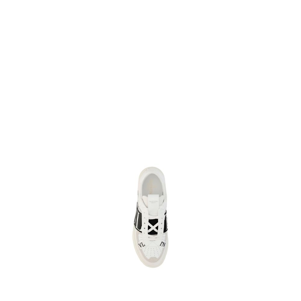 White Leather Athletic Sneakers designed by Valention Garavani - Image 4