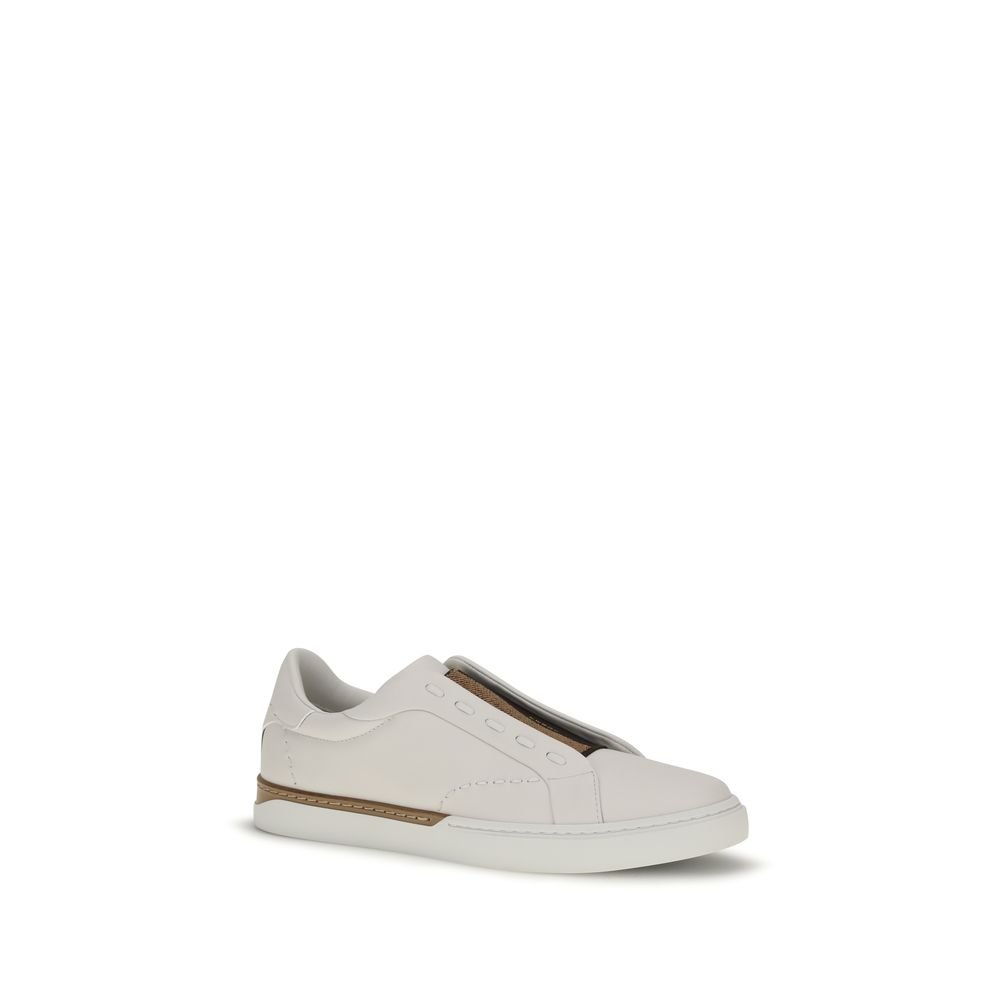Chic White Leather Low Top Sneakers designed by Fendi - Image 2