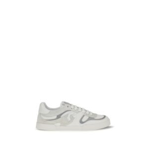 Chic White Leather Low Top Sneakers by Dolce&Gabbana