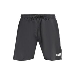 Stylish Nero Polyester Mens Shorts designed by Hugo Boss