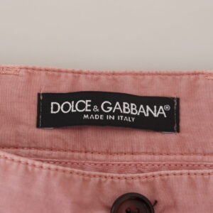 Pink Chinos Cotton Mens Shorts designed by Dolce&Gabbana