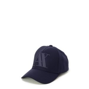 Trendy Blue Logo Baseball Cap designed by Armani Exchange
