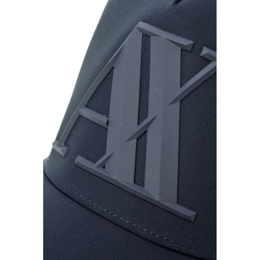 Trendy Blue Logo Baseball Cap designed by Armani Exchange - Image 3