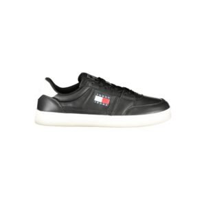 Black Leather Men Sneaker