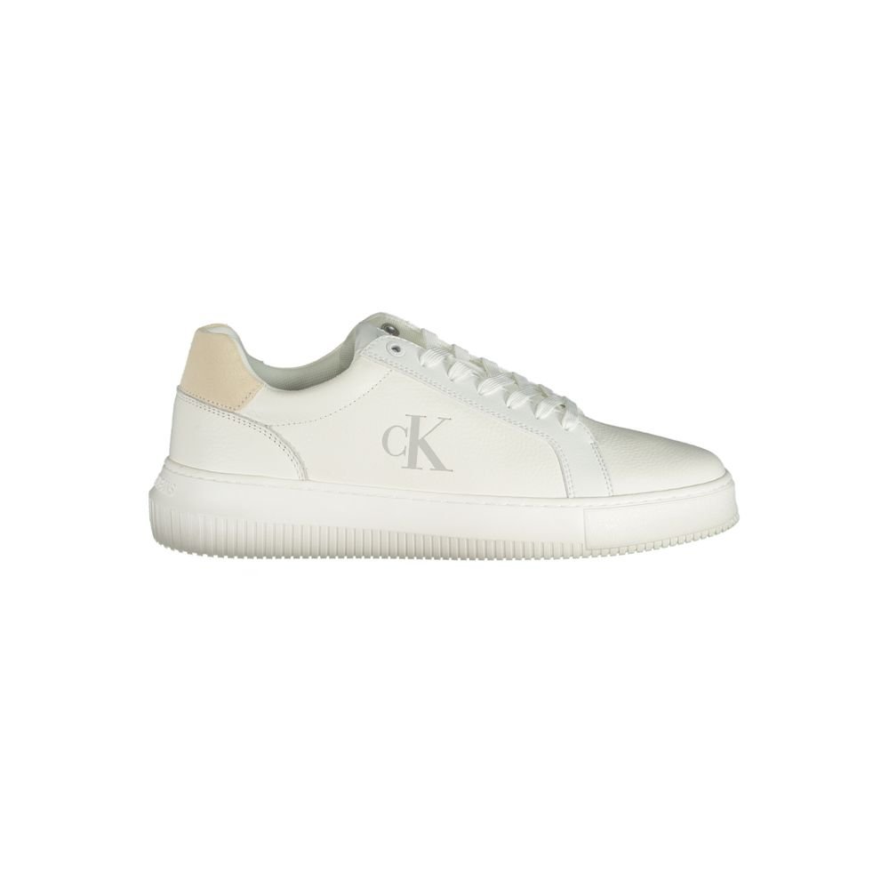White Low Top Men's Sneaker designed by Calvin Klein