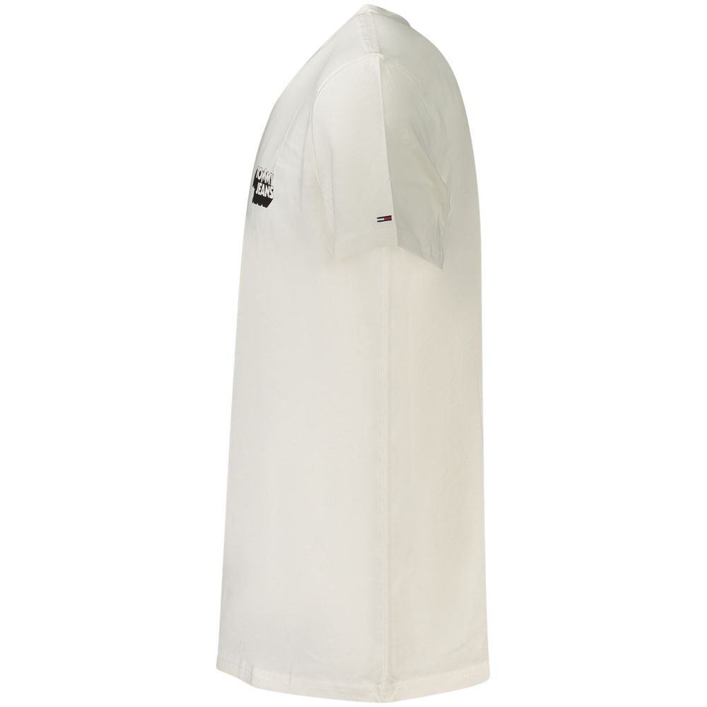 Bianco Cotton Mens T-Shirt designed by Tommy Hilfiger - Image 3
