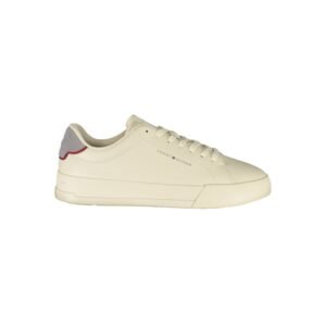 Beige Low Top Mens Sneakers designed by Tommy Hilfiger