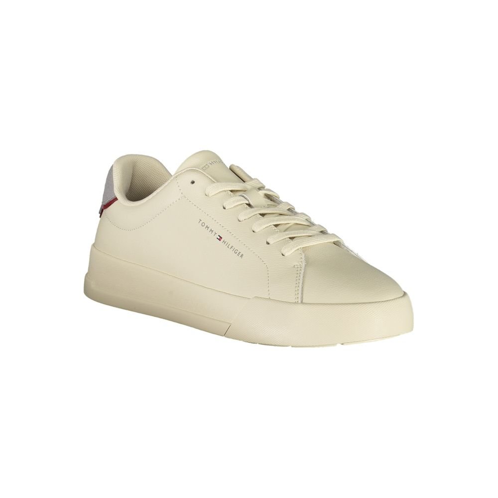 Beige Low Top Mens Sneakers designed by Tommy Hilfiger - Image 2