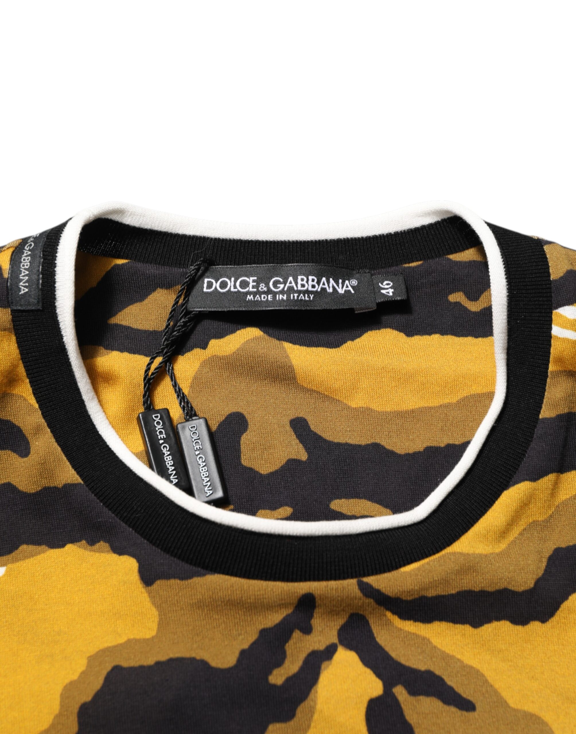 Multicolor Leopard Palm Leaf Men Crew Neck T-shirt - Image 7