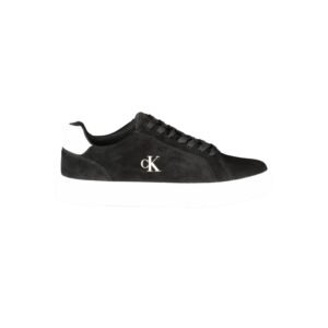 Casual Black Leather Men's Sneaker designed by Calvin Klein